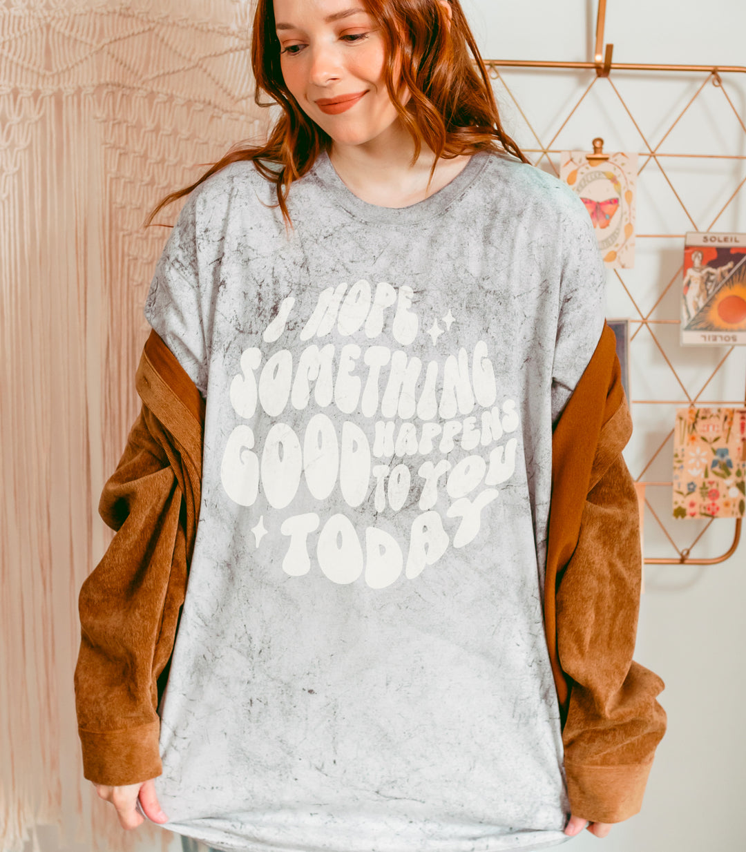 I Hope Something Good Happens To You Today Tee | Smoke
